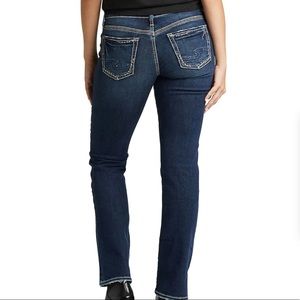 Silver Jeans Women's Suki Mid Rise Slim Bootcut Jeans hemmed 16